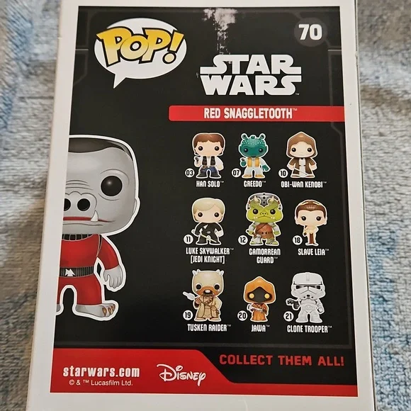 Star Wars Pop! Red Snaggletooth Figure #70 - Picture 2 of 7
